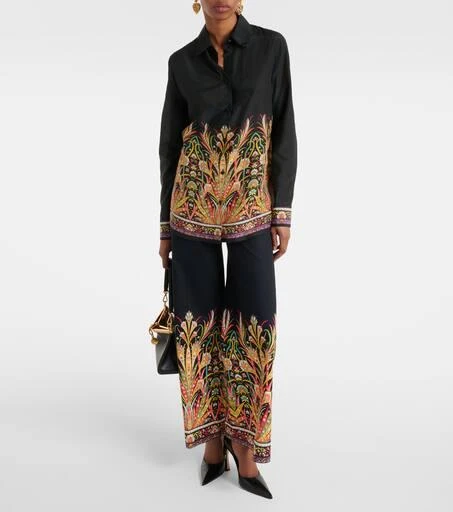 ETRO Printed cotton and silk shirt 2