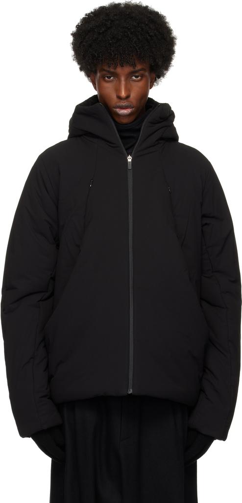 【送料&関税込】Bottega Veneta Technical Nylon Down Jacket Bottega Veneta: Black Tech Nylon Down Jacket | SSENSE