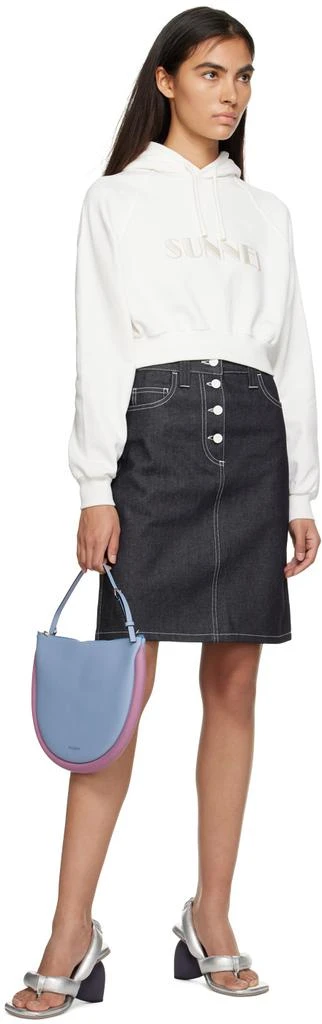 SUNNEI Blue Belli Dentro Denim Miniskirt 4