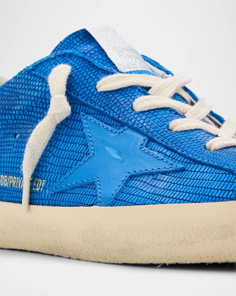 Golden Goose Superstar Lizard Embossed Leather Low-Top Sneakers 5