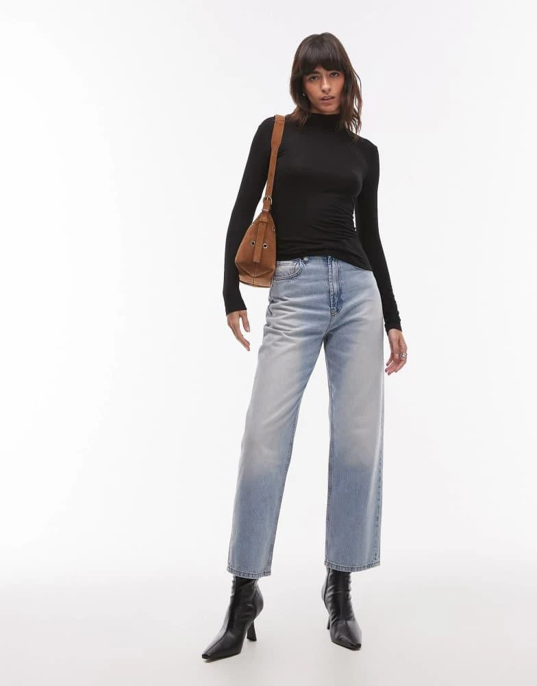 Mango Mango high neck second skin top in black 3