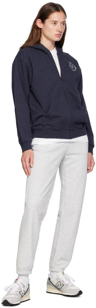 Sporty & Rich Navy SRHWC Zip Hoodie 4