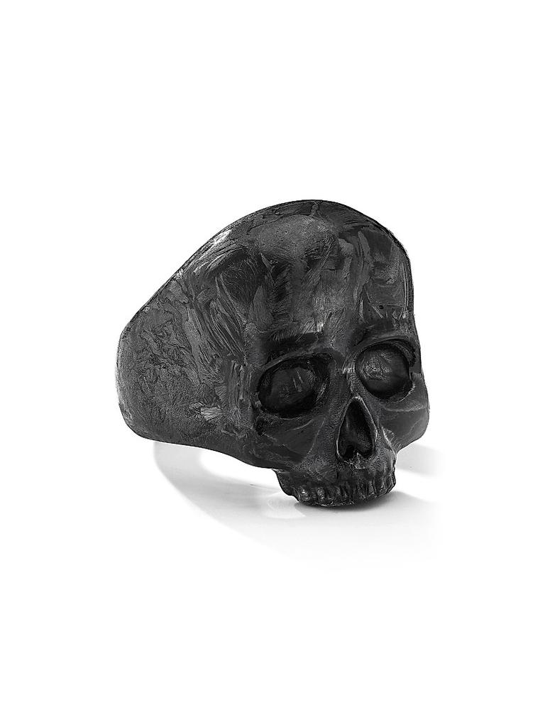 David Yurman Memento Mori Skull Ring in 18K Yellow Gold