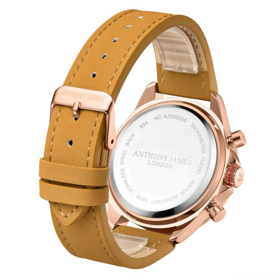 Anthony James Tachymeter Turbo Brown Dial Men's Watch AJ101 3