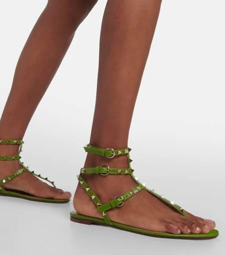 Valentino Rockstud leather sandals 4