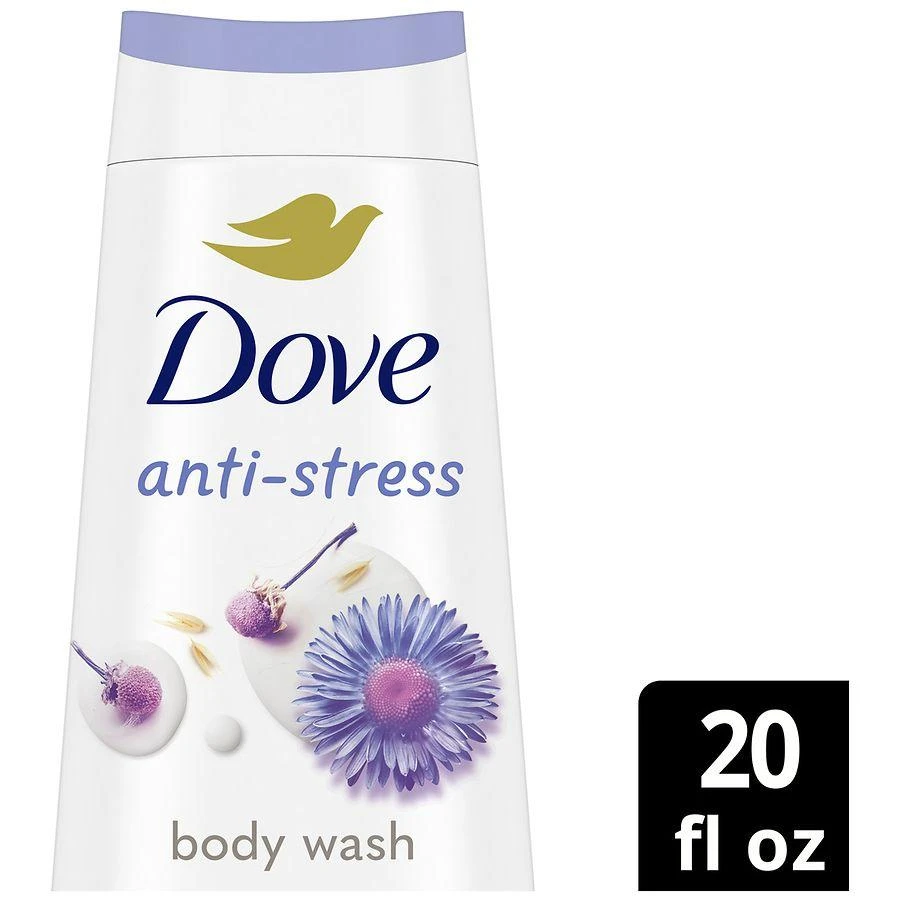 Dove Anti-Stress Body Wash Blue Chamomile & Oat Milk 3