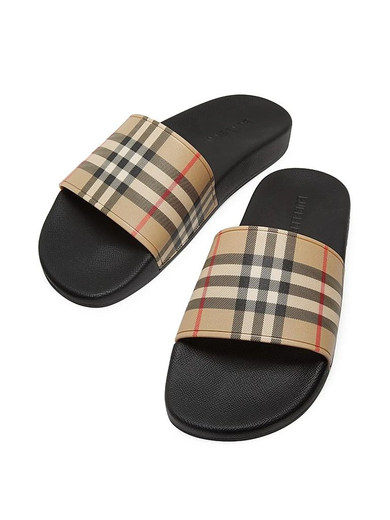 Burberry Furley Check Slide Sandals - Shoes - Free Shipping  display picture 1