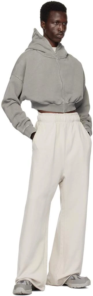 Entire Studios Gray Cropped Full Zip Hoodie 4