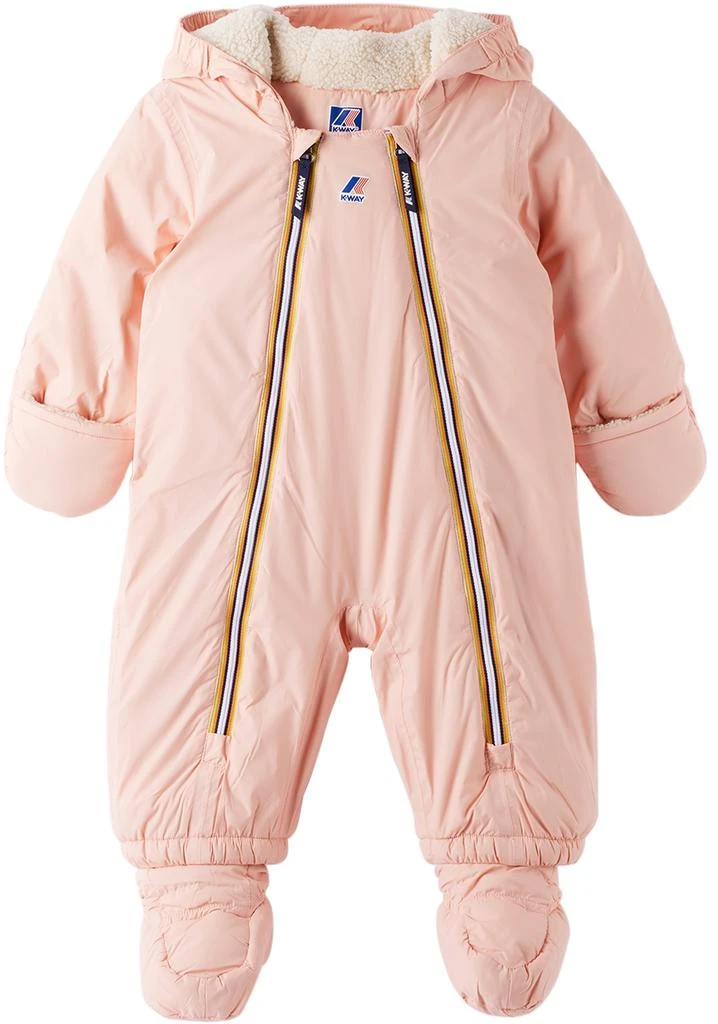 K-Way Baby Pink 3.0 Snotty Orsetto Snowsuit 1