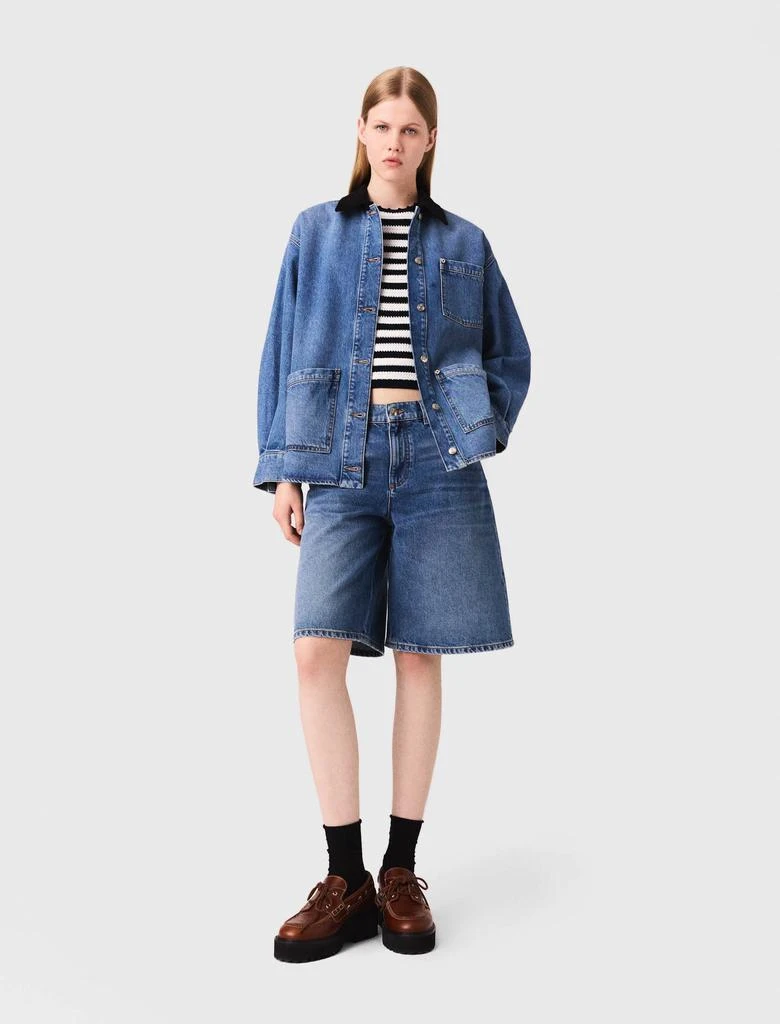 Maje Maje Woman's cotton Faded denim jacket for Fall/Winter 1
