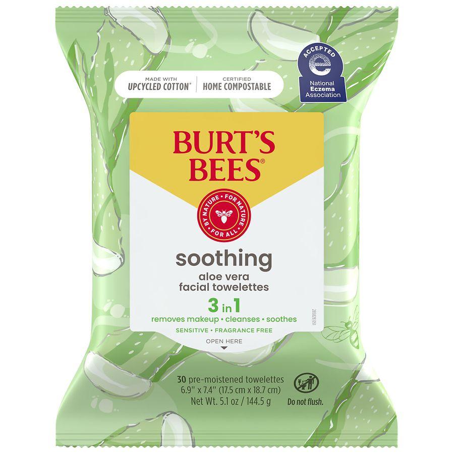 Burt's Bees Soothing Facial Towelettes Aloe Vera