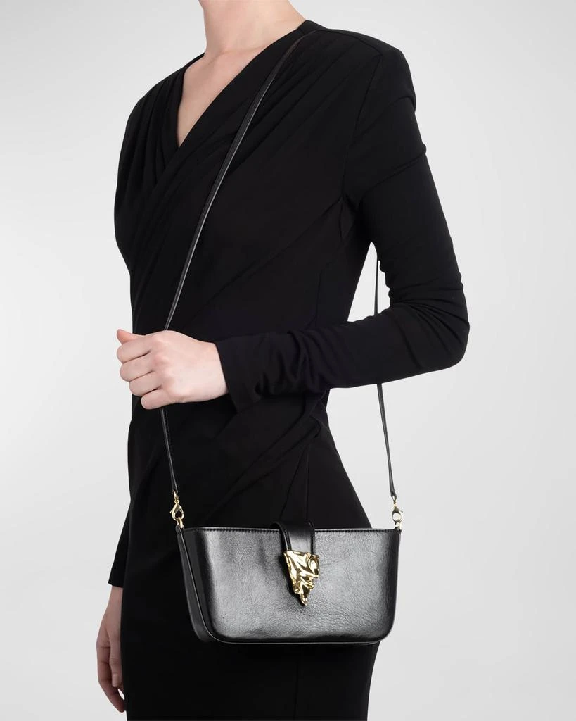 Alexis Bittar The Crumple Convertible Leather Crossbody Bag 4