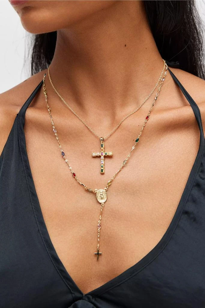 Urban Outfitters Blair Cross Layered Necklace
