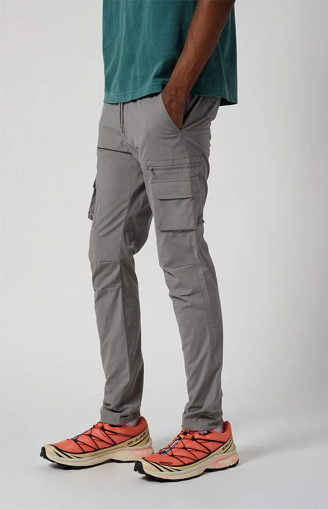 PacSun Stretch Gray Slim Cargo Pants 3
