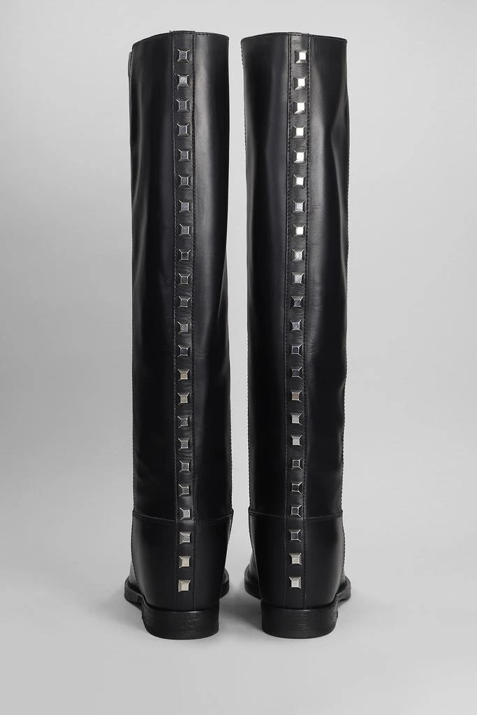 Via Roma 15 In Black Leather 4