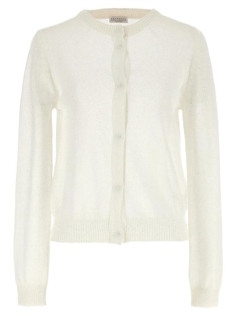 Brunello Cucinelli Brunello Cucinelli Sequins Crewneck Cardigan 1