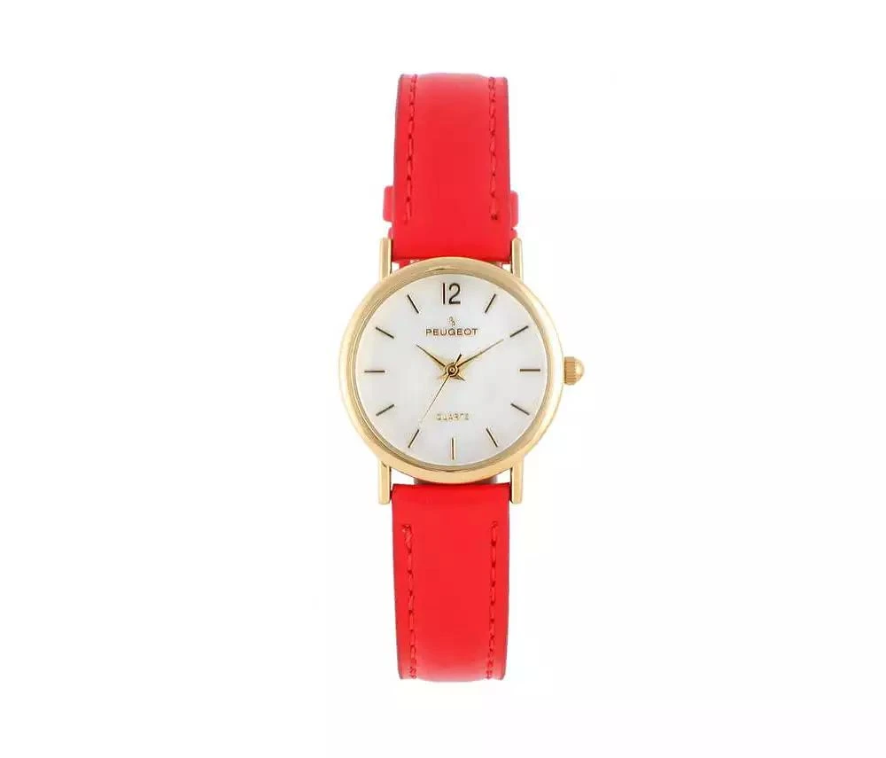 Peugeot Women's Classic 24mm Red Watch With Easy to Read Numerals 1