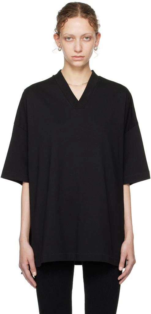 Essentials Black V-Neck T-Shirt 1