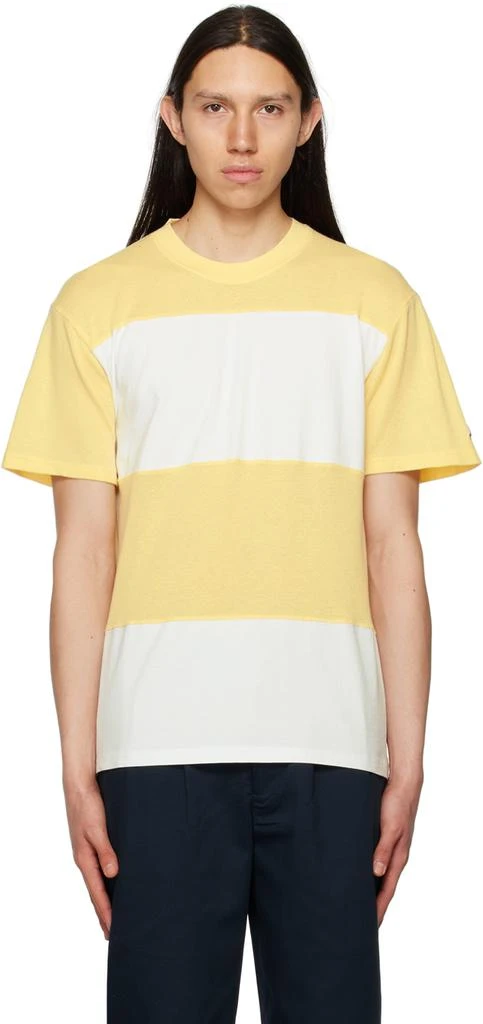 Noah Yellow & White Stripe T-Shirt 1