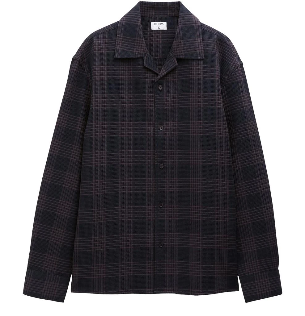 FILIPPA K Waffle check resort shirt 1