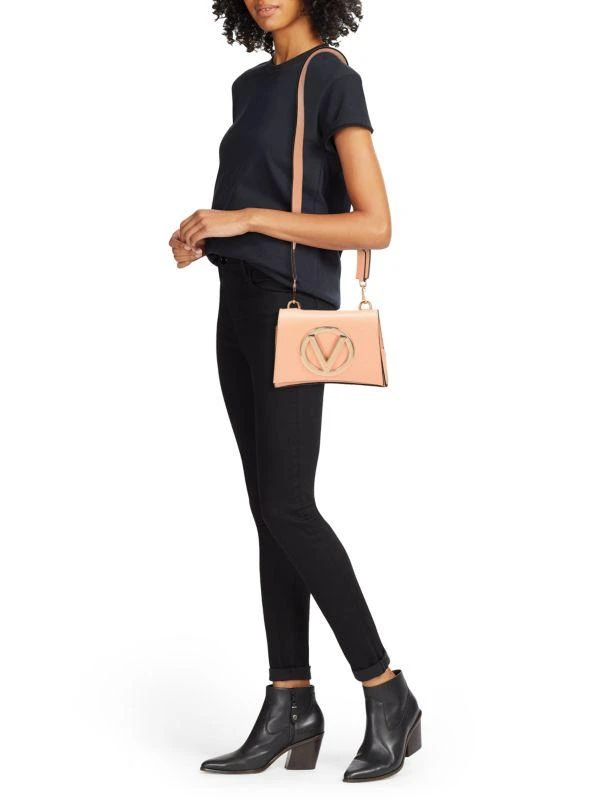Mario Valentino Honey Logo Leather Shoulder Bag 2