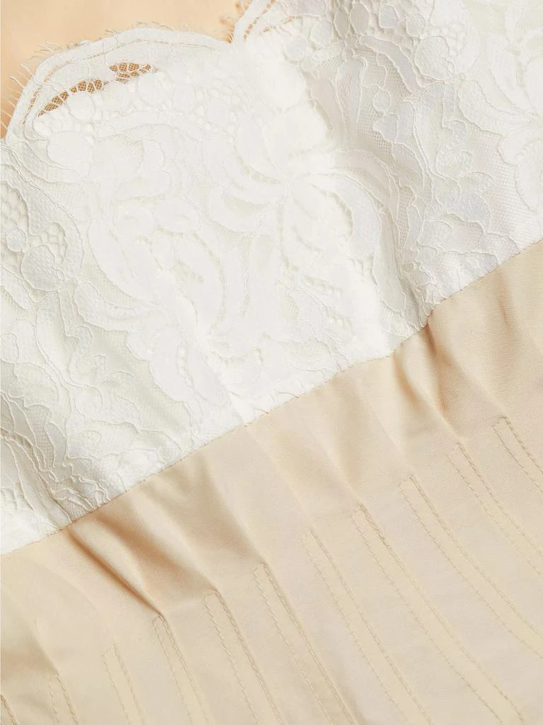 SIMKHAI Lilianna Poplin Lace Combo Midi-Dress 7