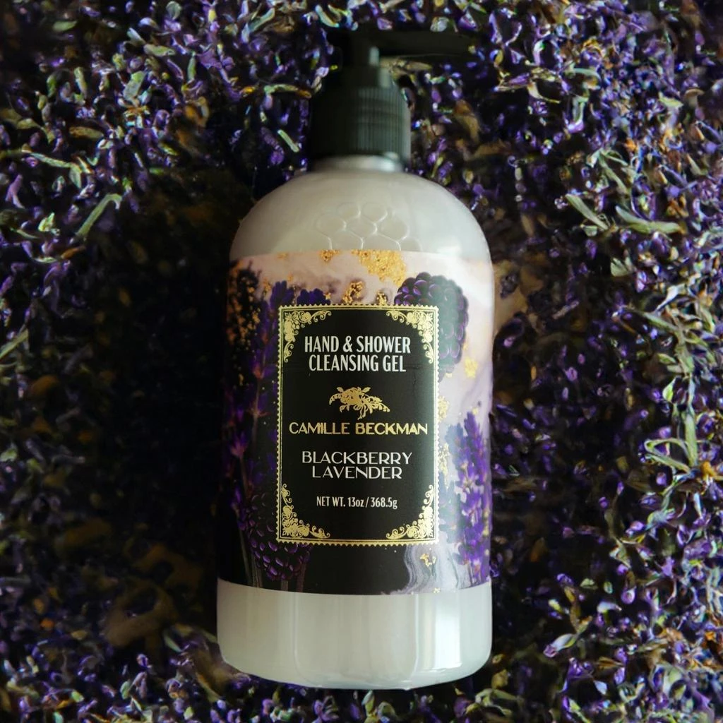 Camille Beckman Hand & Shower Cleansing Gel 13oz Blackberry Lavender 6