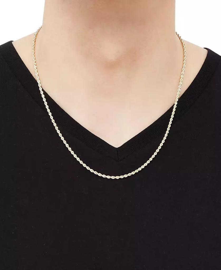 Macy's 14k Gold Diamond-Cut Rope Chain 18" Necklace (2-1/2mm) 3
