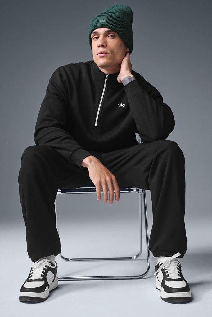 alo yoga アコレード 1/4ジップ プルオーバー　Lサイズ ブラック Alo Accolade 1/4 Zip Pullover - Black - Hoodies - Free Shipping