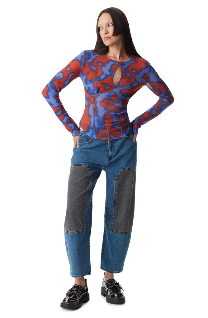 Circus NY by Sam Edelman Devyn Abstract Print Long Sleeve Top 4