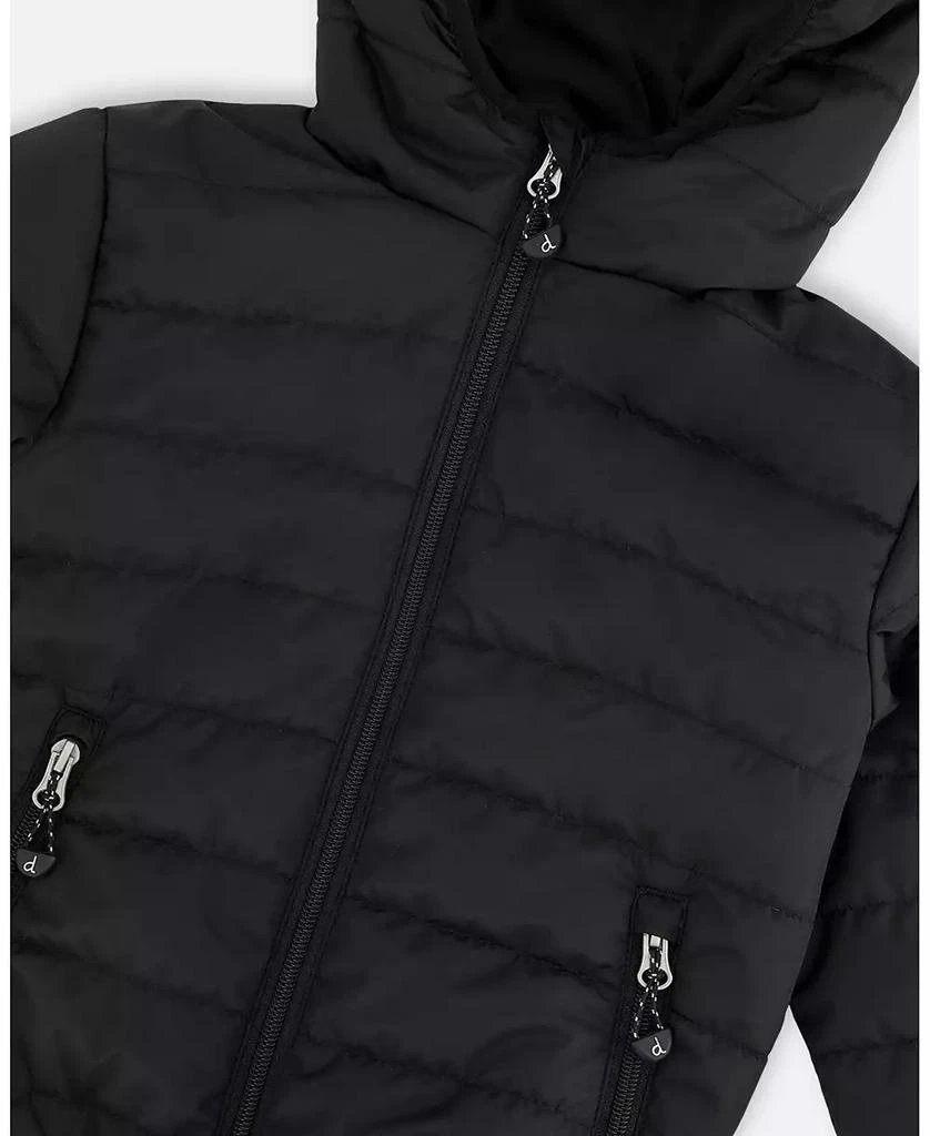 Deux par Deux Kids Unisex Quilted Mid-Season Jacket Black - Toddler|Child 5