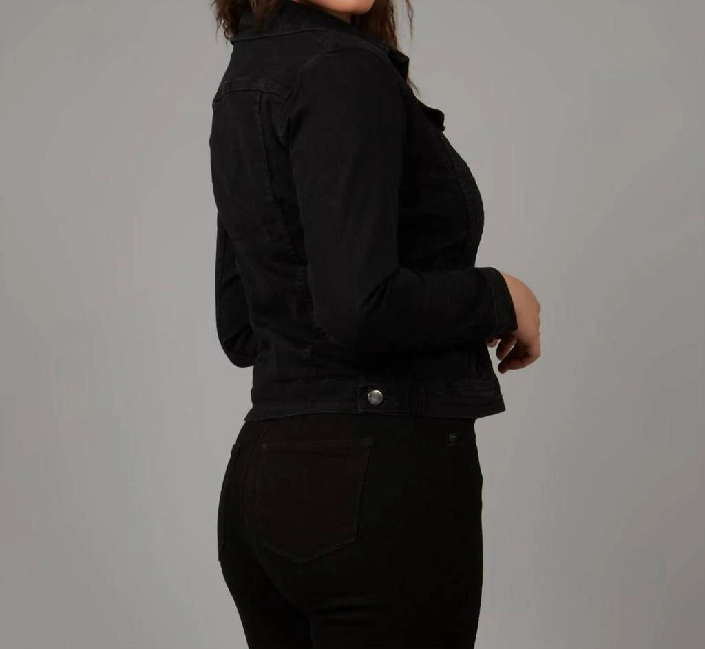 Lola Hats Classic Stretch Black Denim Jacket 3