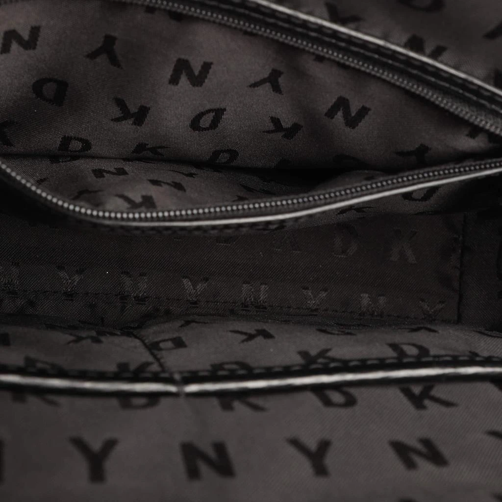 DKNY DKNY Black Leather Top Zip Crossbody Bag 7