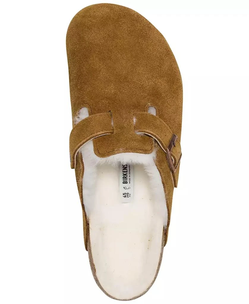 Birkenstock Men's Boston Shearling Suede Leather Clogs from Finish Line 5