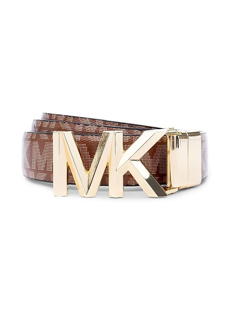 Michael Kors MK Logo Reversible Leather Belt 1