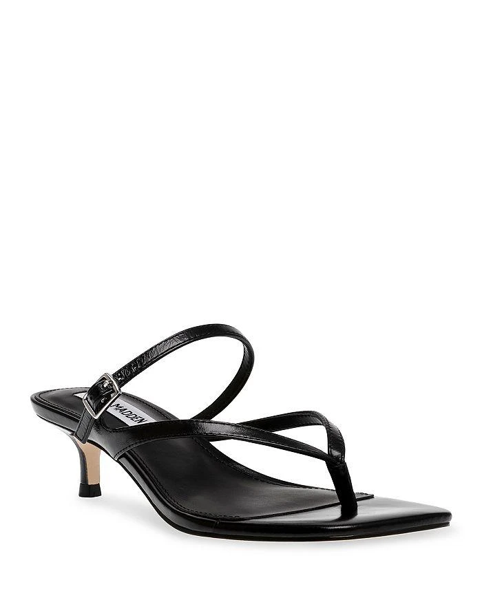 Steve Madden Women's Jessa Strappy Slip On Thong High Heel Sandals 1