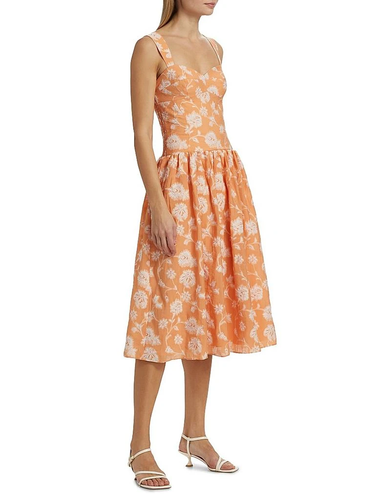 Amanda Uprichard Abernathy Fit & Flare Midi-Dress 4