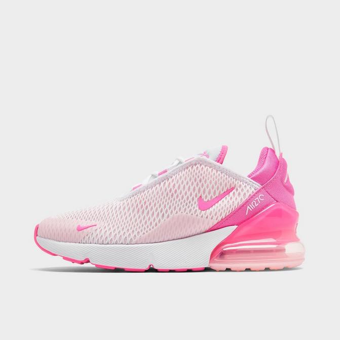 NIKE Girls Little Kids Nike Air Max 270 Casual Shoes FZ3560 100 White Playful Pink Pink Foam 11.0 Baby Clothing Shoes BeyondStyle