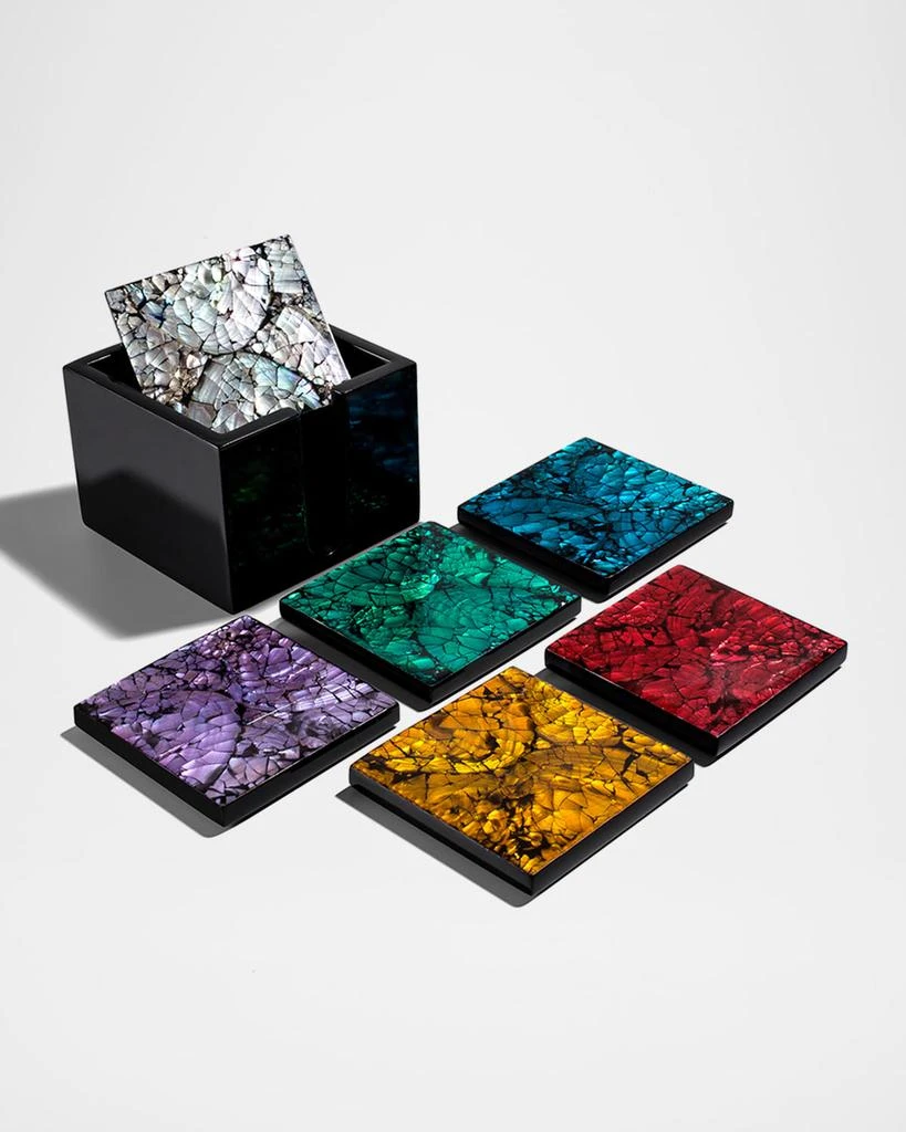 LADORADA Mother of Pearl Coasters Set 1