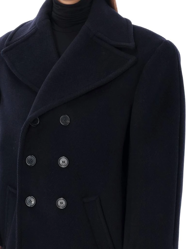 Yves Saint Laurent Saint Laurent Double-Breasted Oversized Peacoat 7