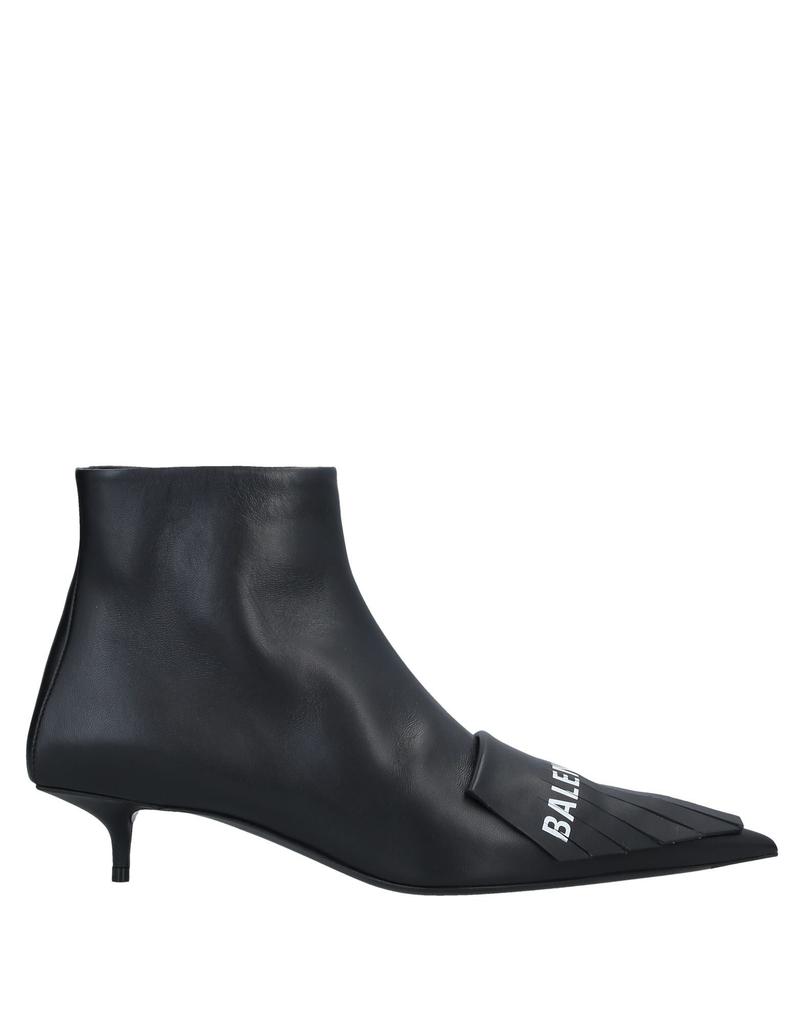 Balenciaga Black Nappa Leather And Mesh Avenue Ankle Boots