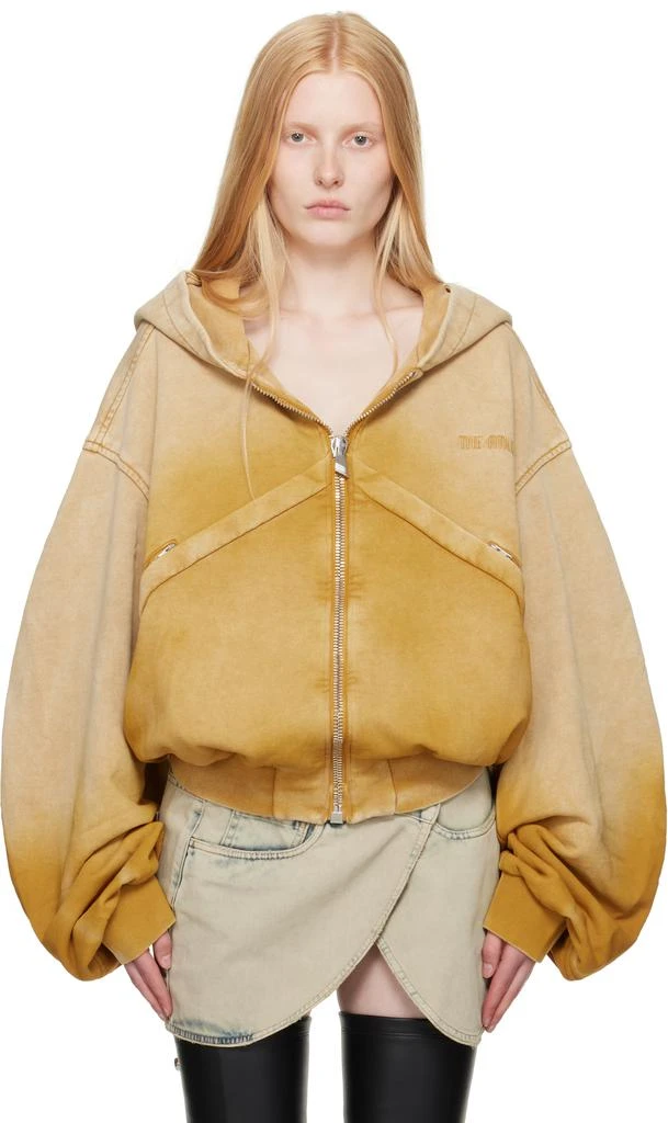 The Attico Yellow Faded Hoodie 1