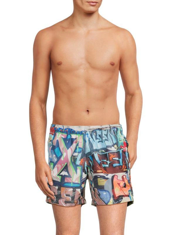 Off-White Neen Graffiti Swim Shorts 1