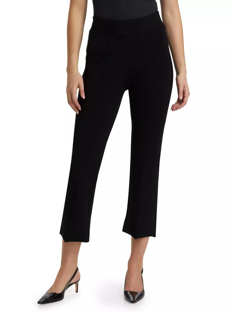 VERONICA BEARD Bray Knit High-Rise Crop Pants 3