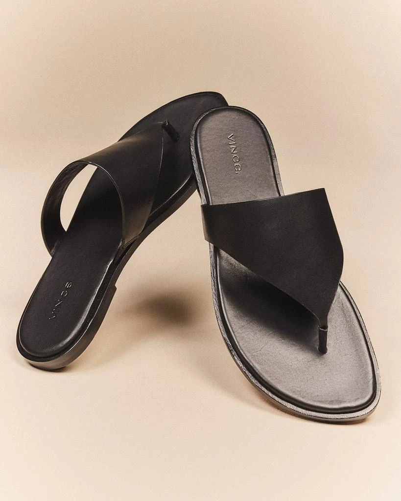 Vince Ellis Leather Slide Sandals 2