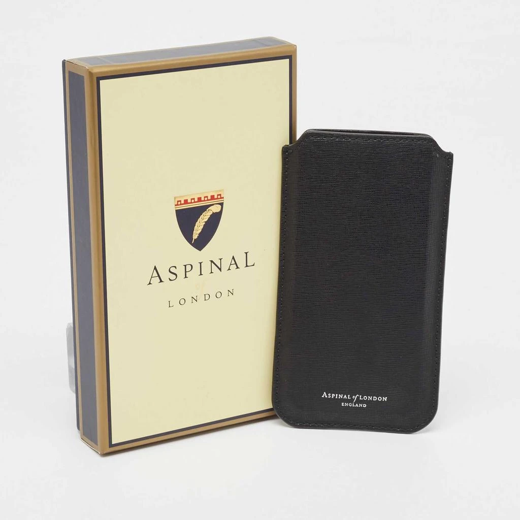 Aspinal of London Aspinal Of London Black Leather Phone Case 5