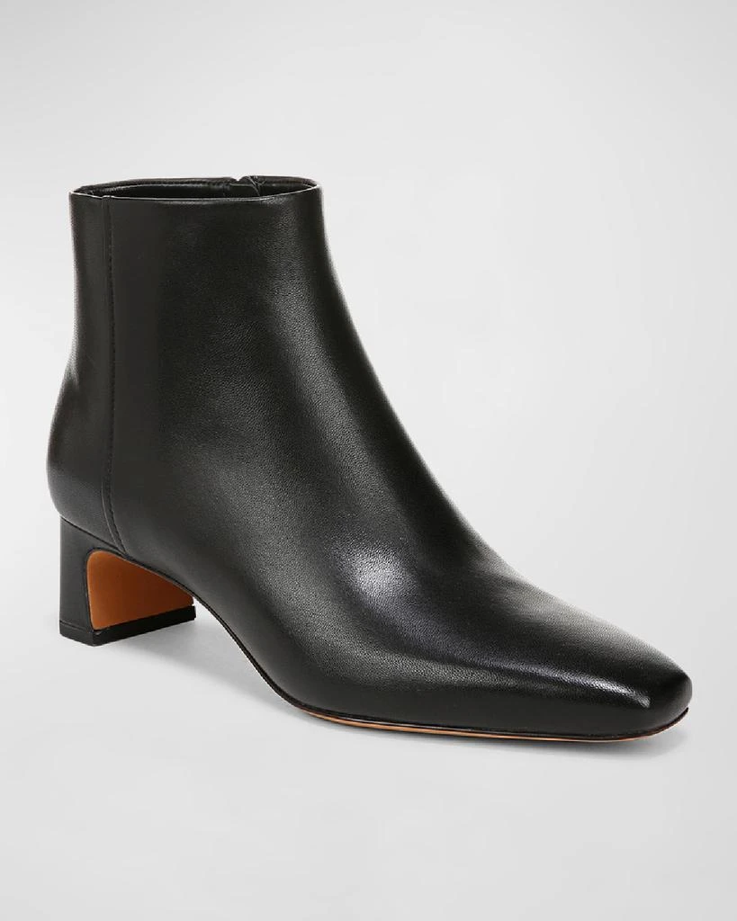 Vince Silvana Leather Zip Ankle Booties 3