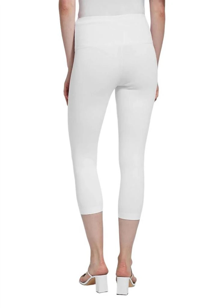Lyssé Denim Capri Pant - 21" Inseam In White 3
