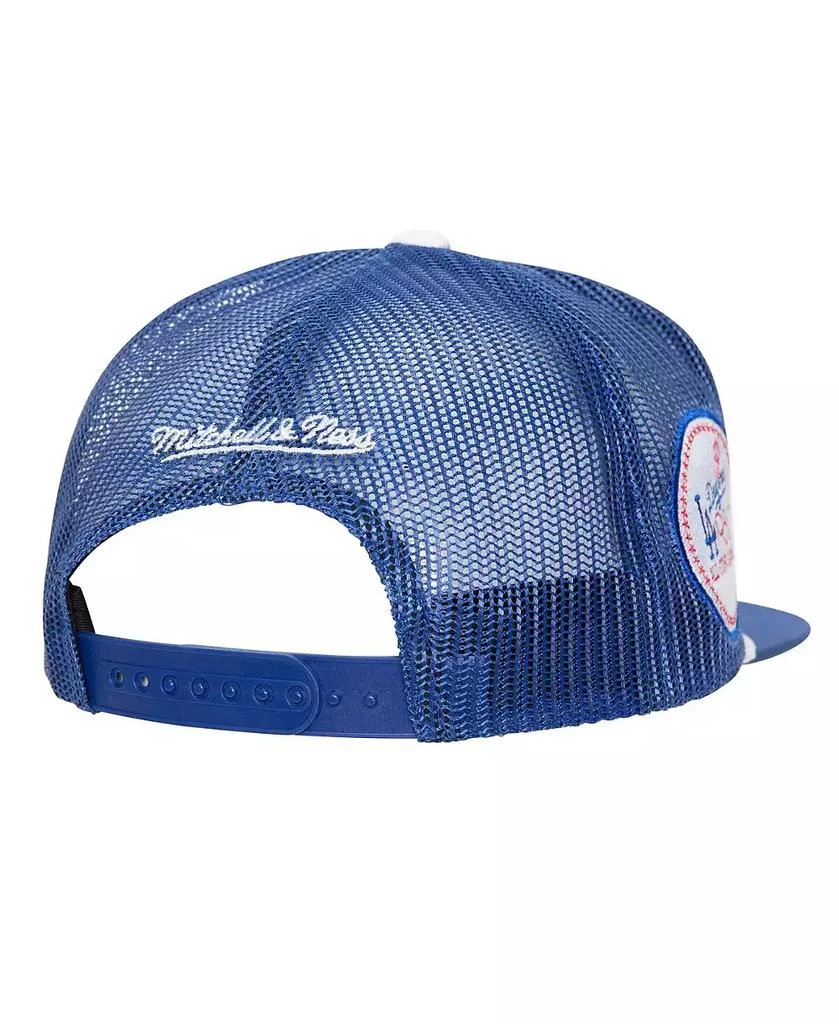 Mitchell & Ness Mitchell Ness Men's Royal Los Angeles Dodgers Rope Trucker Snapback Hat 4