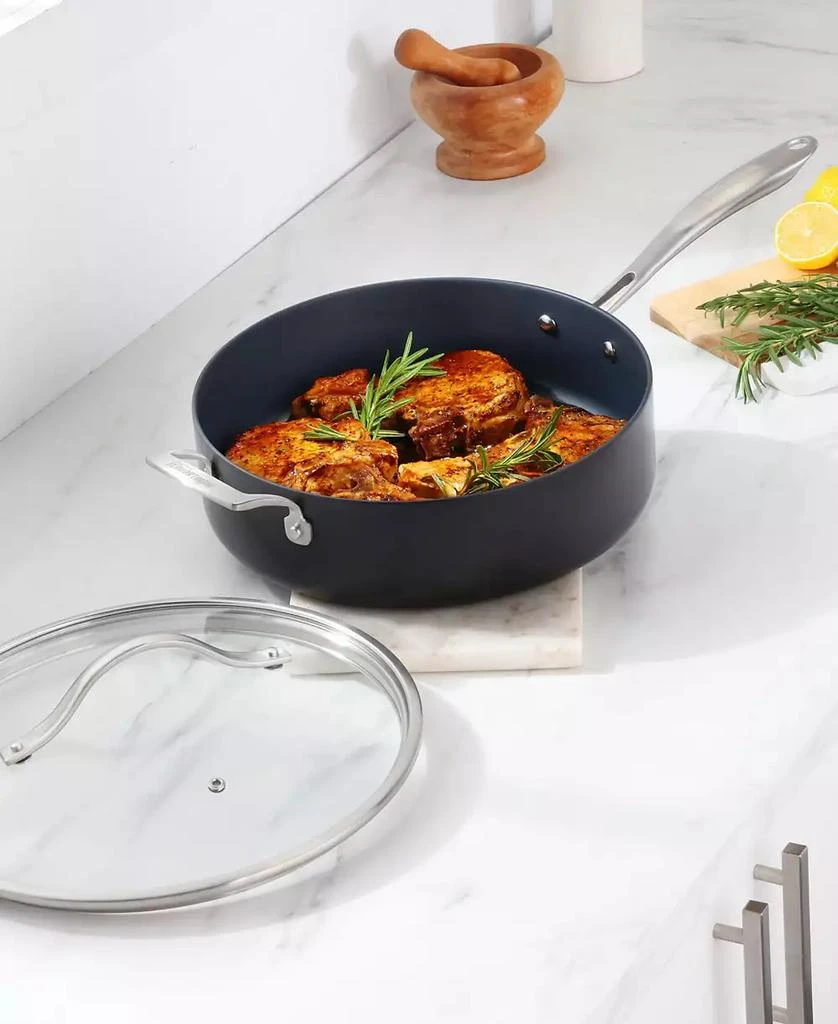 Guy Fieri Flavortown Hard-Anodized Laser Titanium Aluminum 5-Qt. Sauté Pan with lid 2